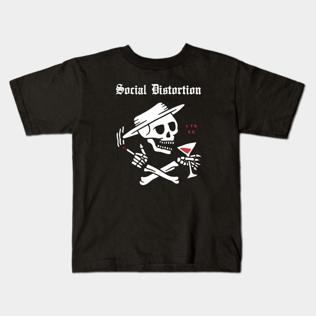 Summer Skelly Kids T-Shirt by Bone Perez